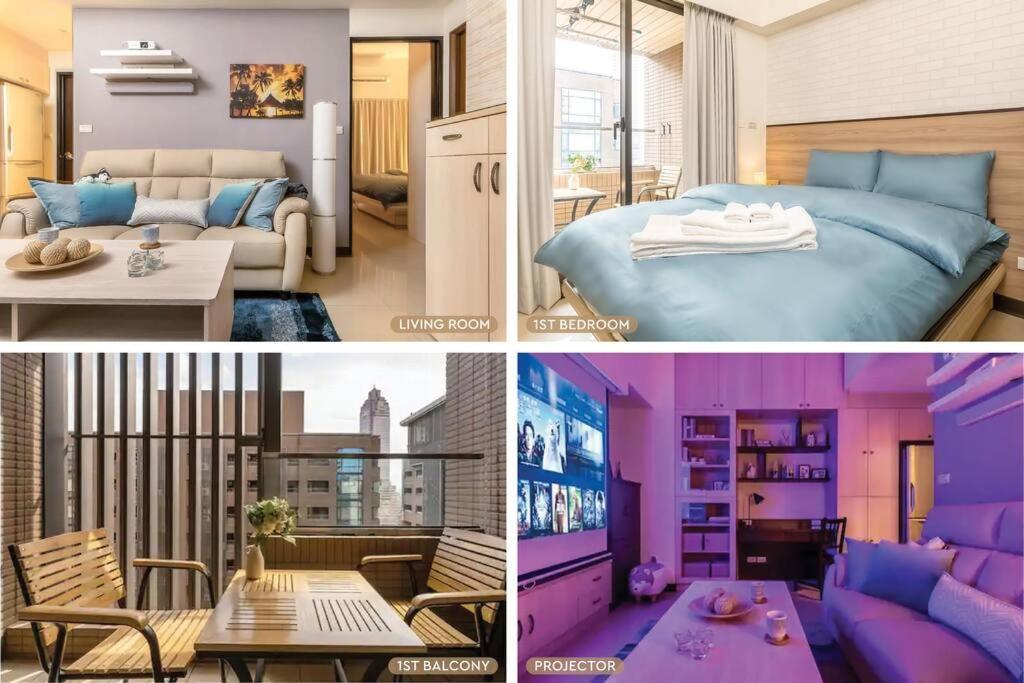 New Building 2B1Blk Workspace Taipei Main Station • 新大樓 台北車站 2房1衛 客廳廚房 工作空間 Kültér fotó